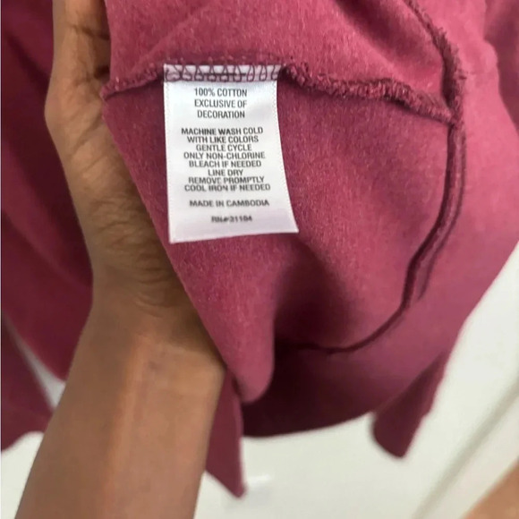 Biltmore Collection Quarter Zip Burgundy Collared long sleeve Fleece sweater XXL - Picture 3 of 4